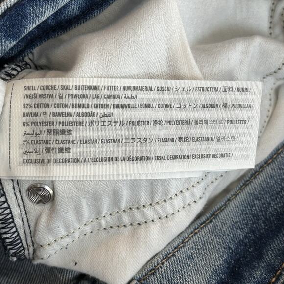 Abercrombie Fitch Womens Jeans 28 Blue Flared 70's inspired Vintage High Rise - Picture 5 of 9